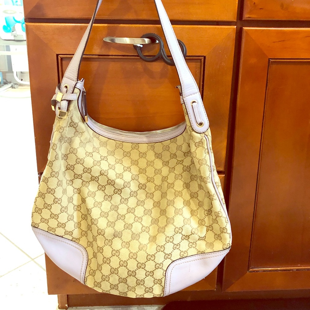 Authentic Rare Gucci Monogram Shoulder Purse - image 1